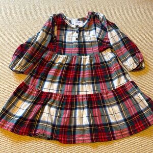 Girls flannel size Medium/8 plaid dress- twirly